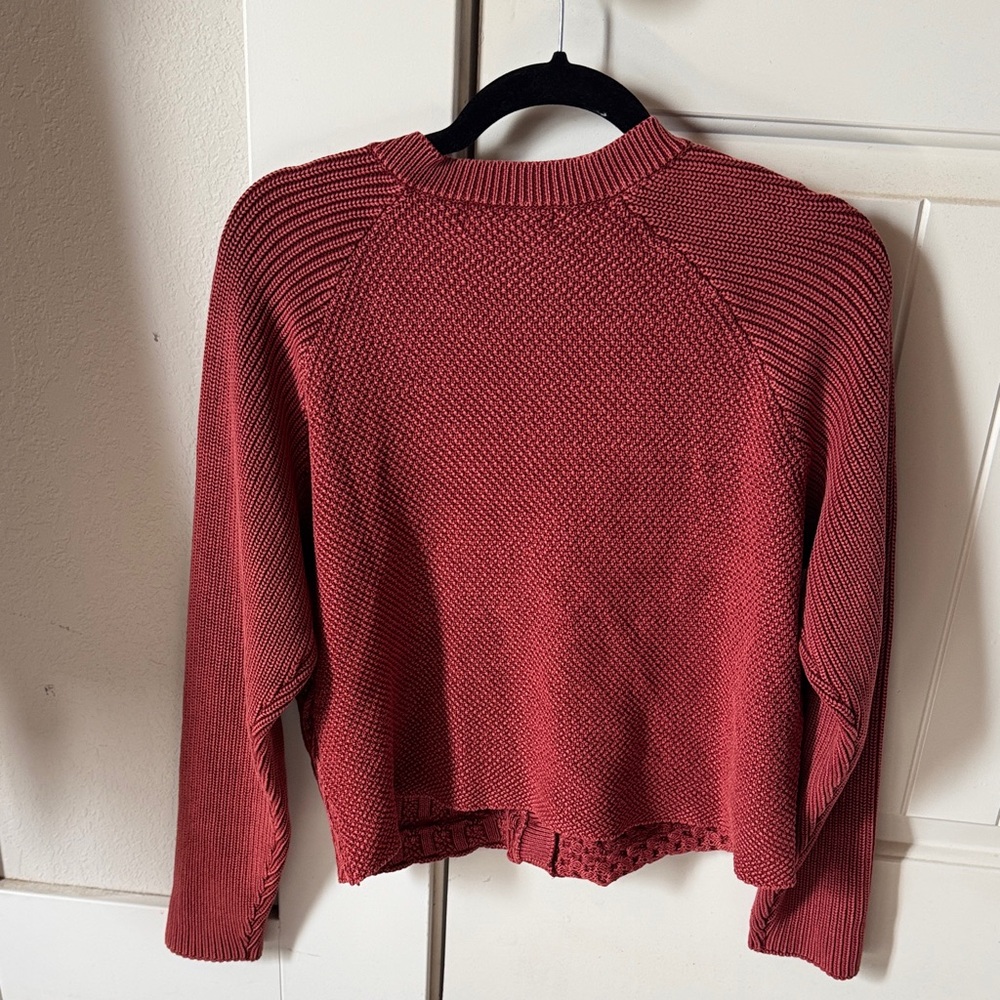 Rock&Roll Women's Red Knit Cardigan Sweater - Picture 2 of 3